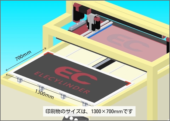 ECスライダータイプ モーター折返し仕様（シルクスクリーン印刷）